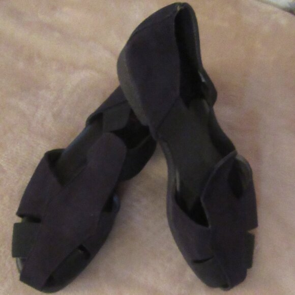 Aerosoles New Black Stretch Fisherman Sandals SIze 6B - Picture 2 of 7